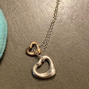 Tiffany & Co Elsa Peretti open heart pendent